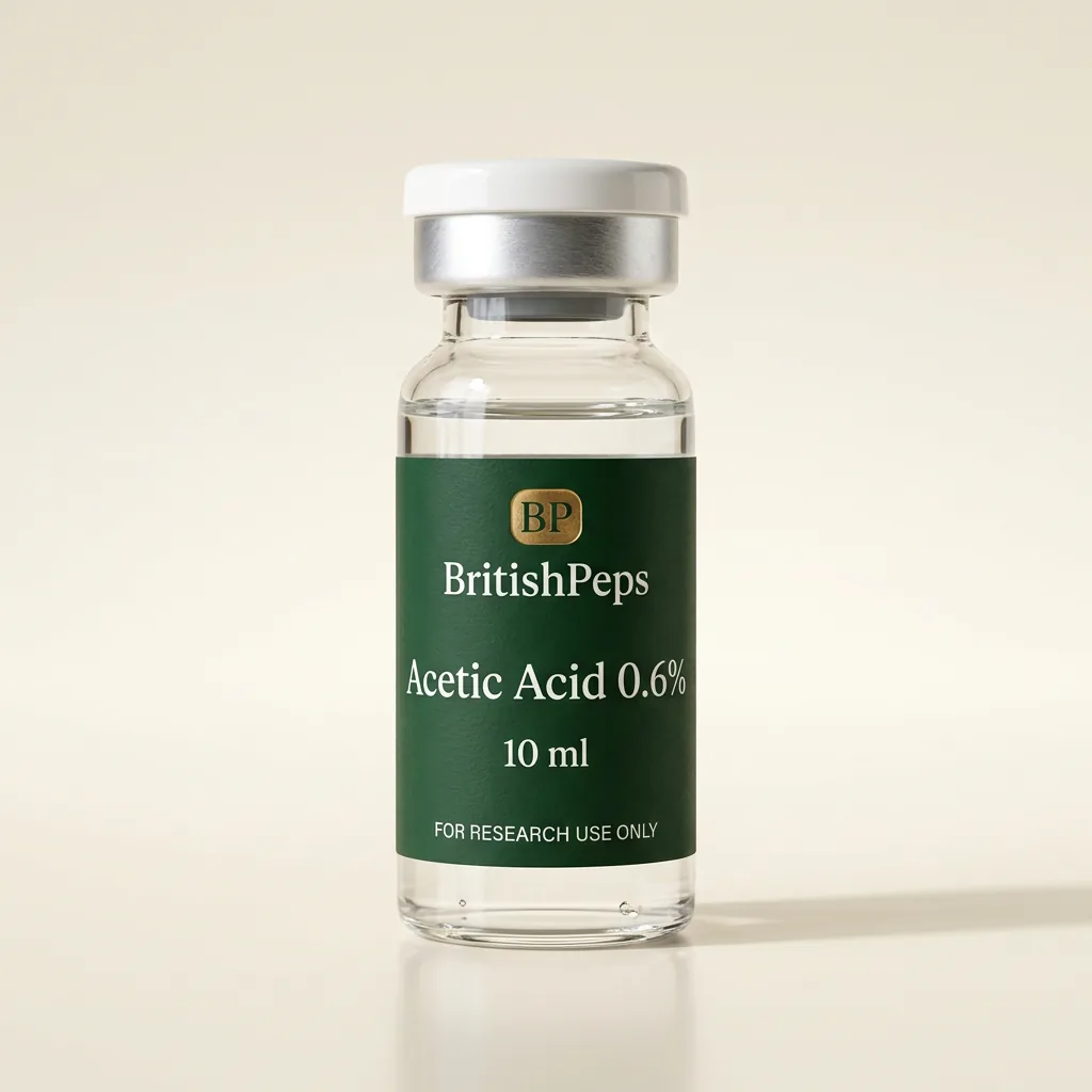 Acetic Acid 0.6% 10ml research peptide vial