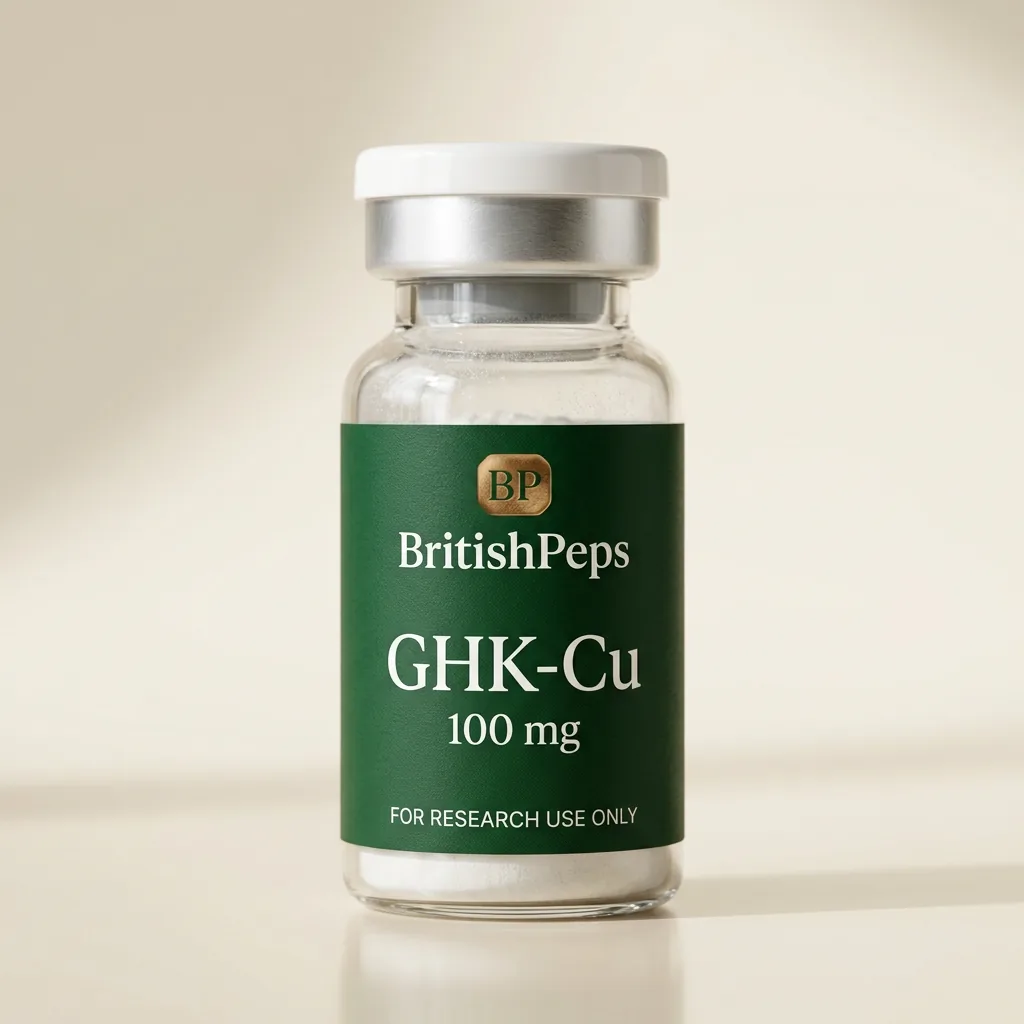 GHK-Cu 100mg research peptide vial