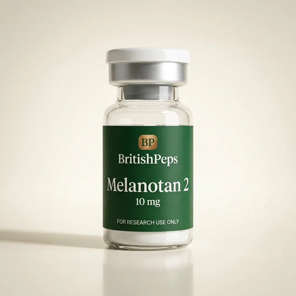 Melanotan 2 10mg research peptide vial