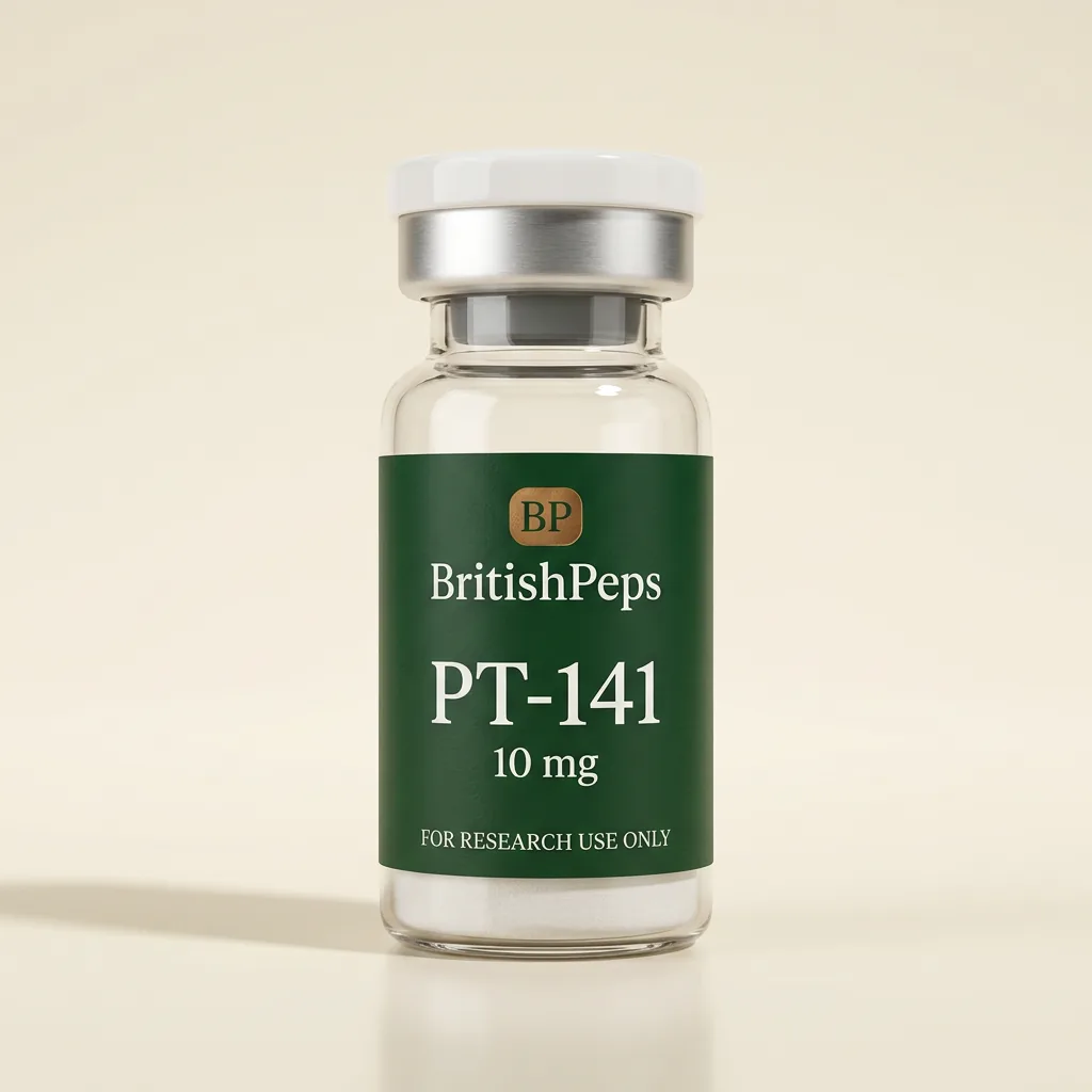 PT-141 10mg research peptide vial