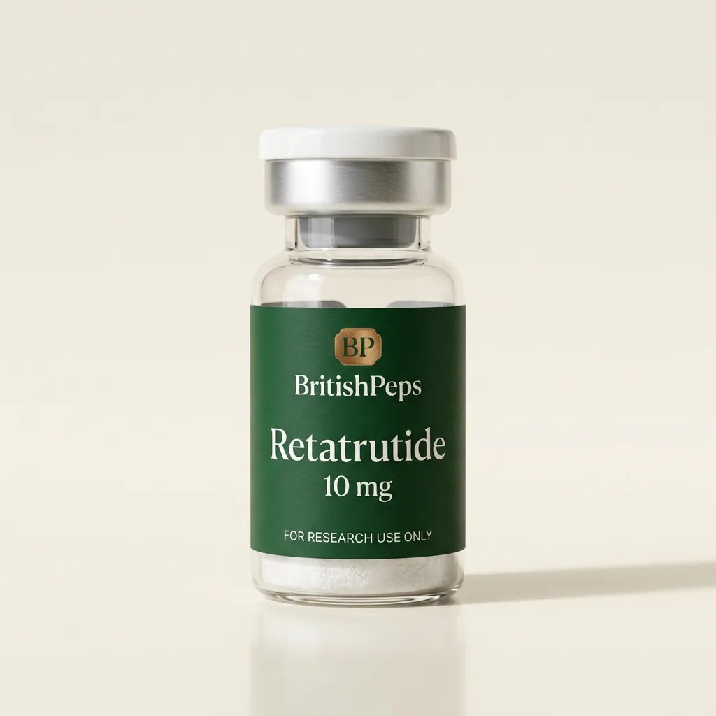 Retatrutide 10mg research peptide vial