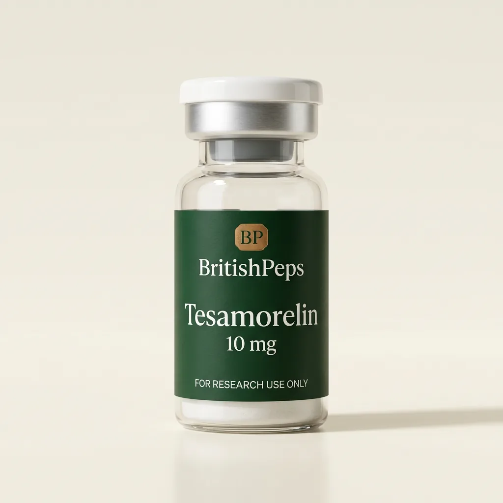 Tesamorelin 10mg research peptide vial